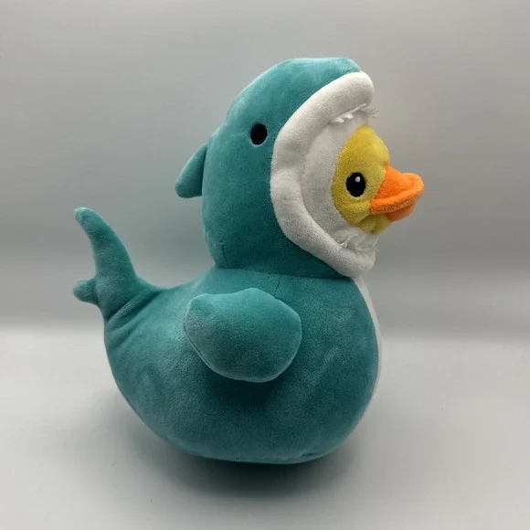 Dan Dee 2025 Summer QUACKERZ 7" Duck Plush SHARK AQUACK - Picture 3 of 6